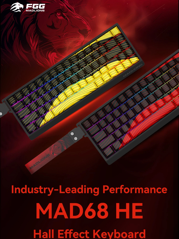 FGG MADLIONS MAD68 HE Hall Eff - Gaming Keyboard Hall Effect Switches reseña y precio