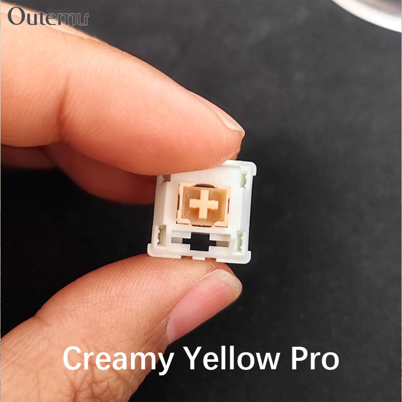 Outemu Cream Yellow Pro Switch - Gaming Keyboard That Is Quiet reseña y precio