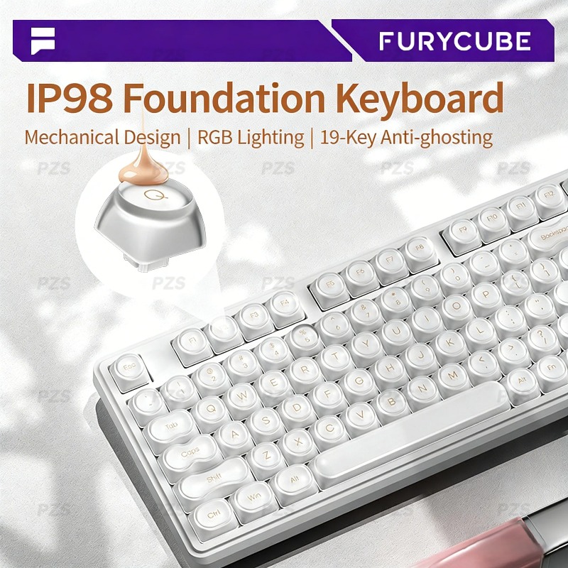FURYCUBE IP98 Wired Keyboard R - Gaming Keyboard Ip98 reseña y precio