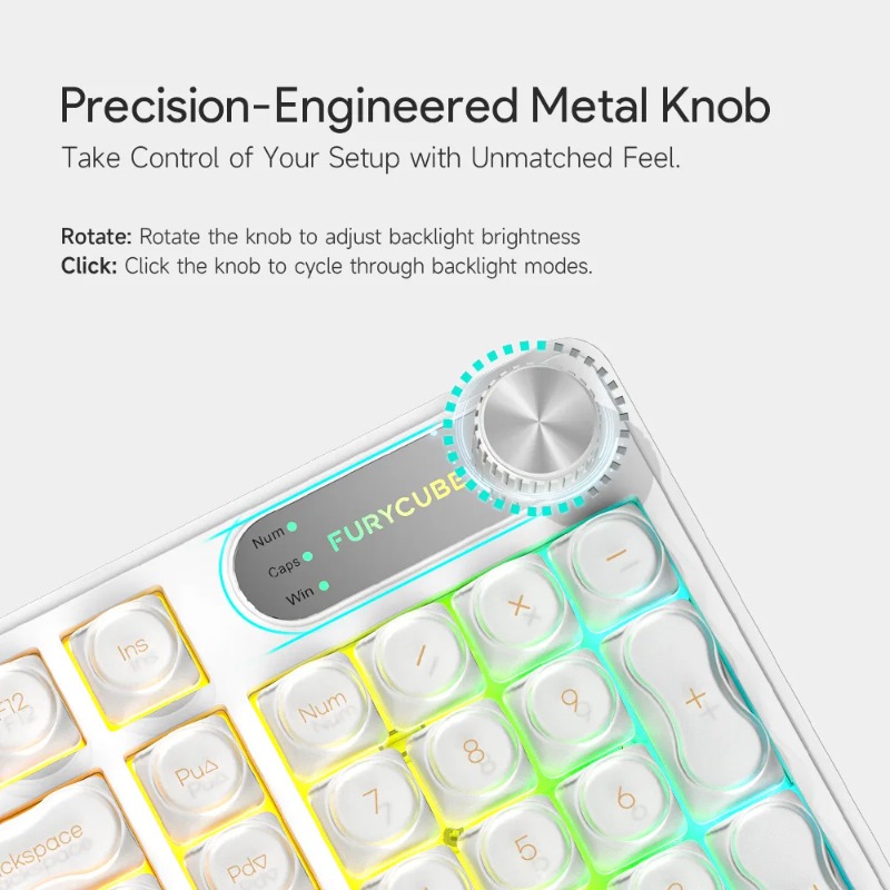 FURYCUBE IP98 Wired Keyboard R - Gaming Keyboard Ip98 reseña y precio