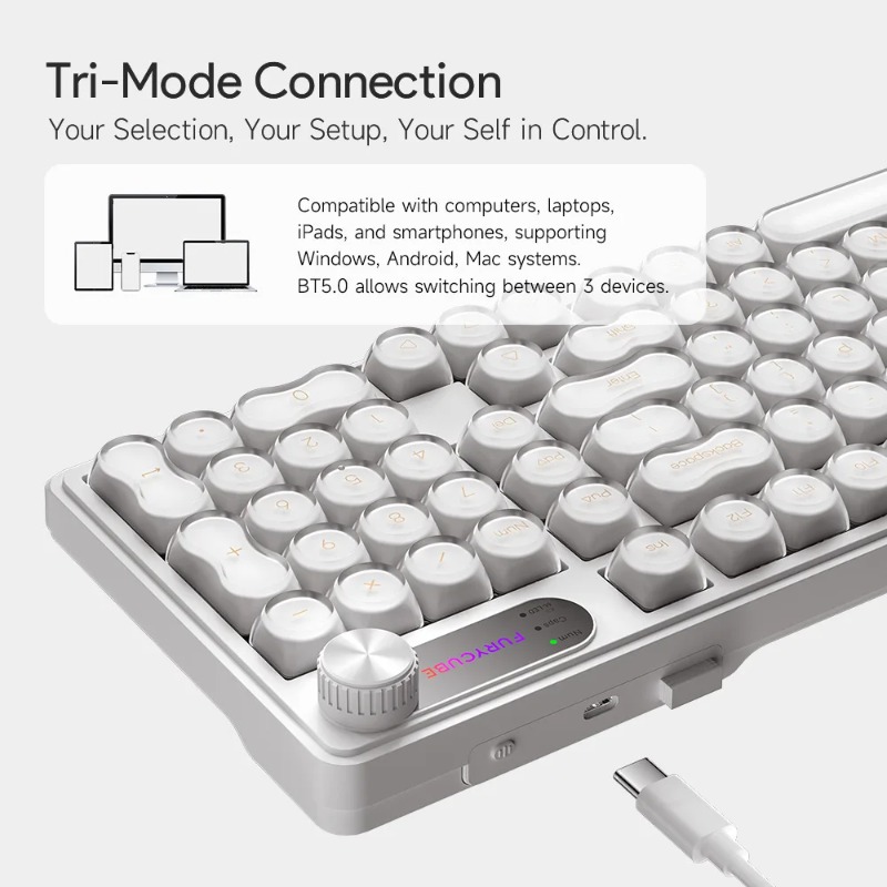 FURYCUBE IP98 Wired Keyboard R - Gaming Keyboard Ip98 reseña y precio