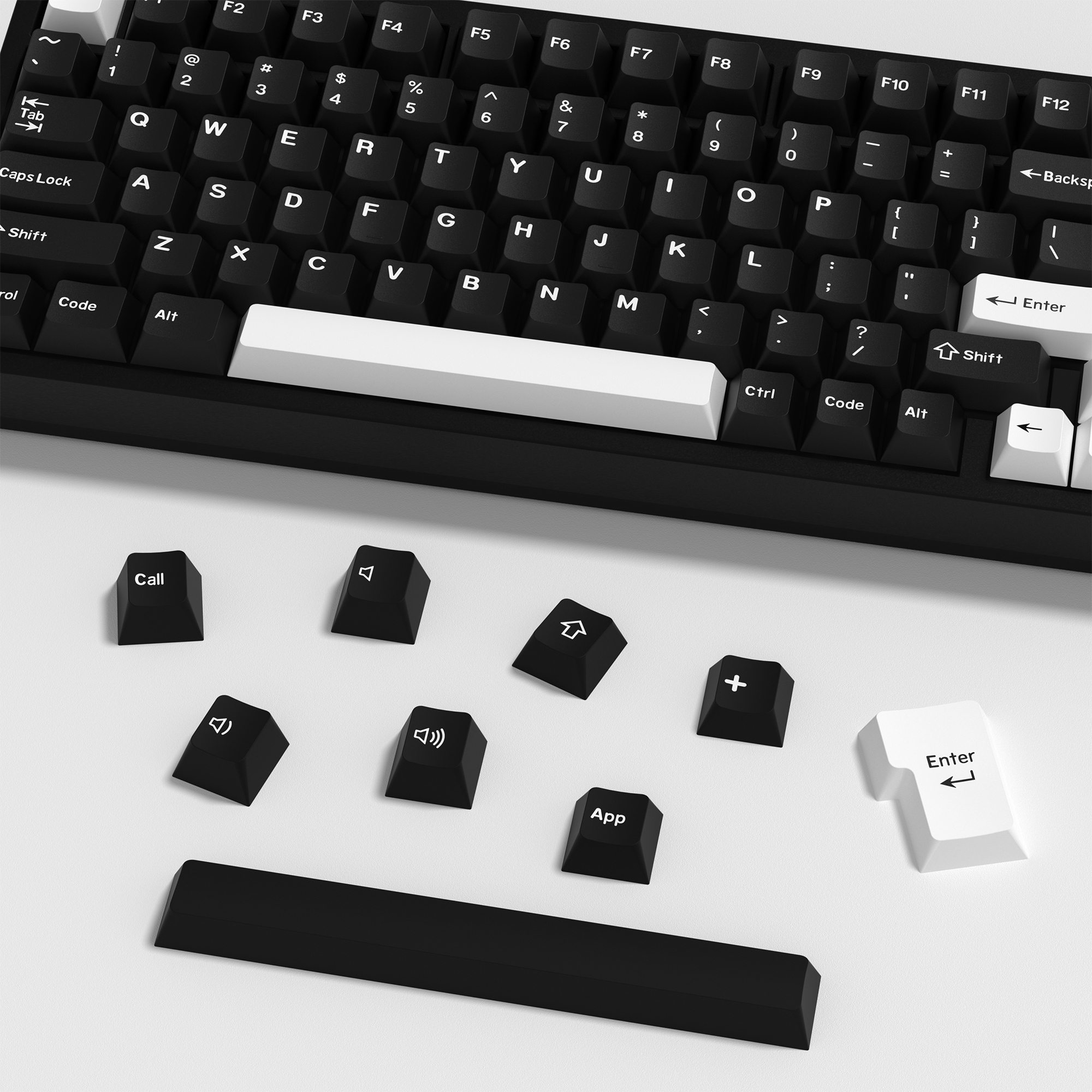 KBDiy GMK WOB Keycap Cherry Pr - Gaming Keyboard No Number Pad reseña y precio