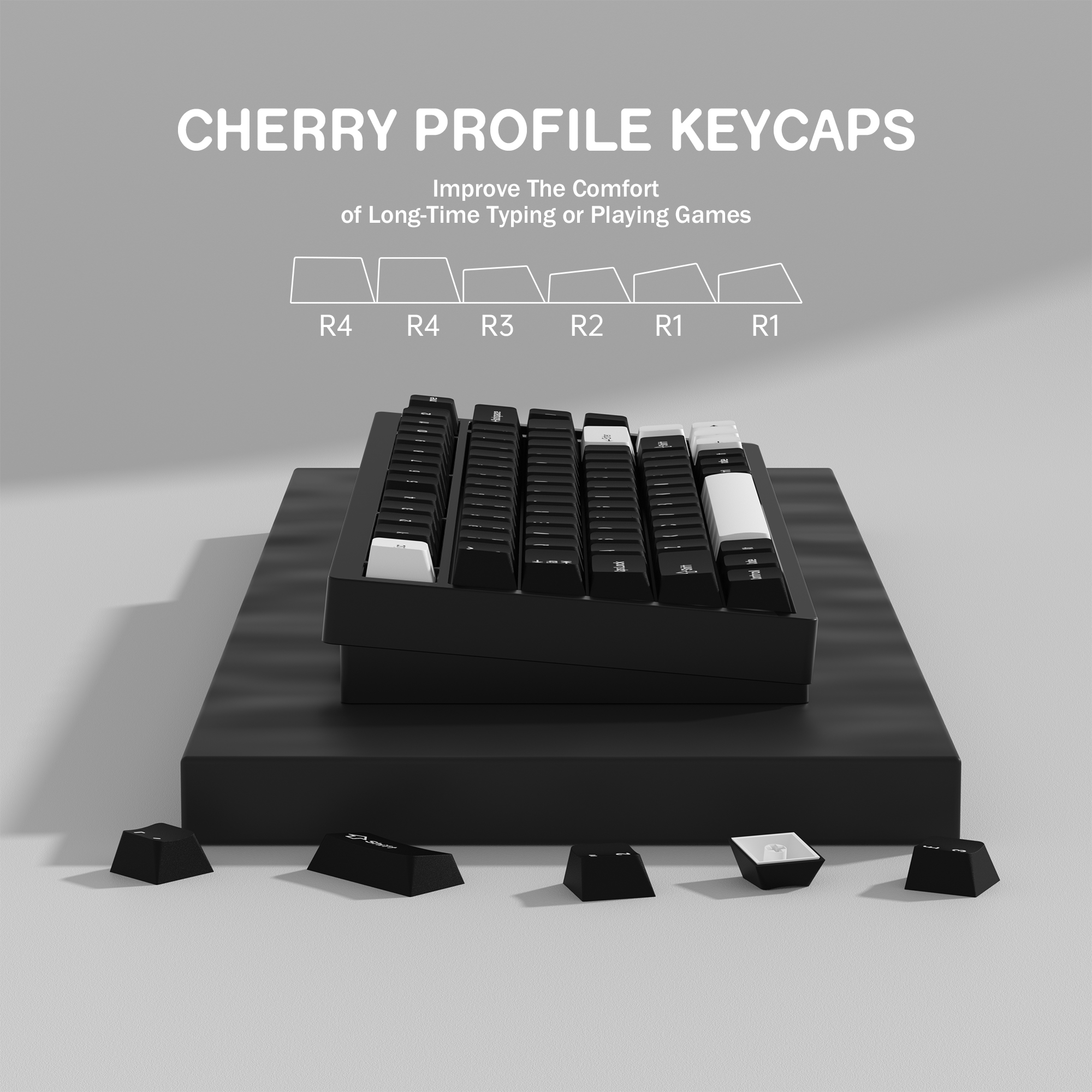 KBDiy GMK WOB Keycap Cherry Pr - Gaming Keyboard No Number Pad reseña y precio