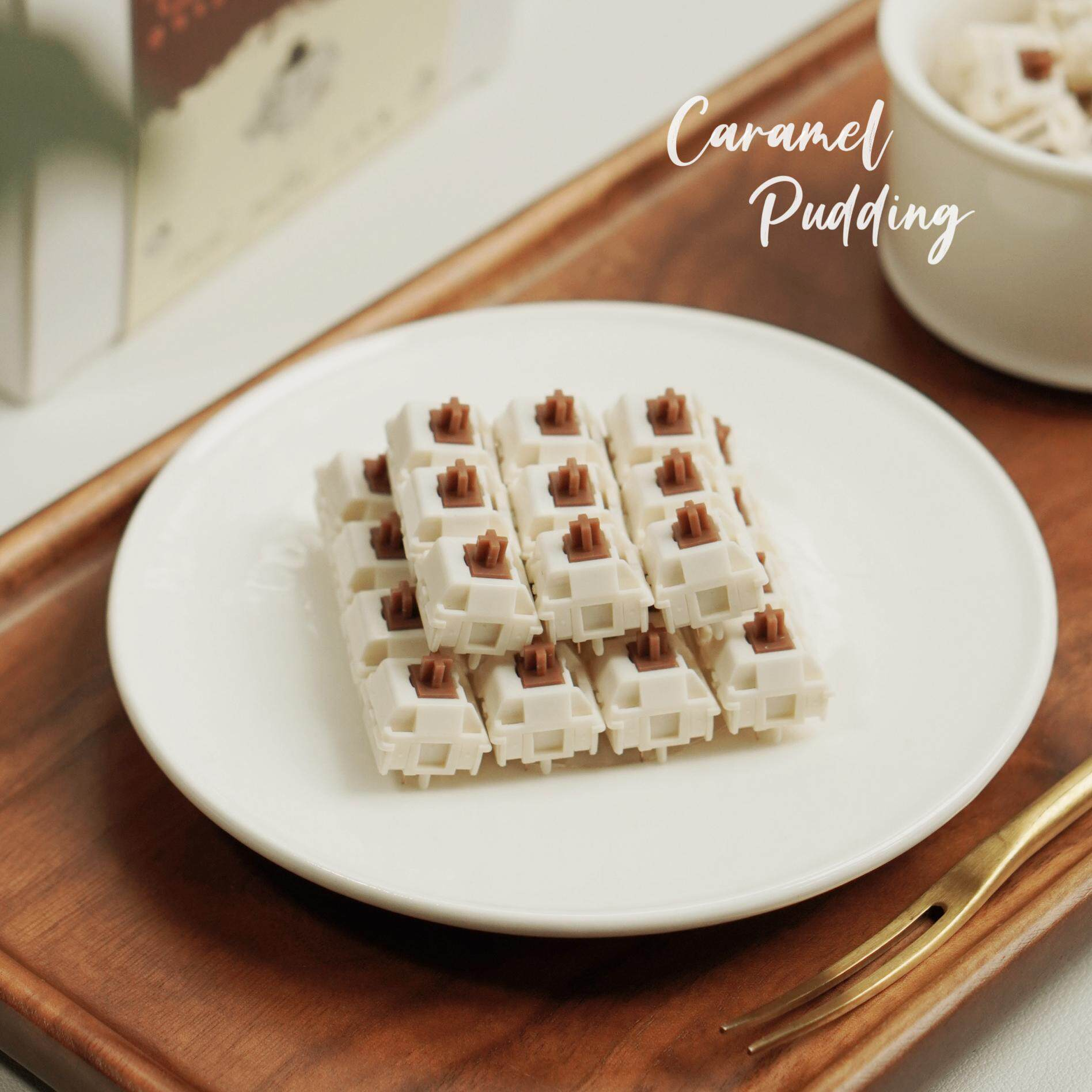 HMX Caramel Pudding V2 Switch  - Gaming Keyboard Thocky reseña y precio