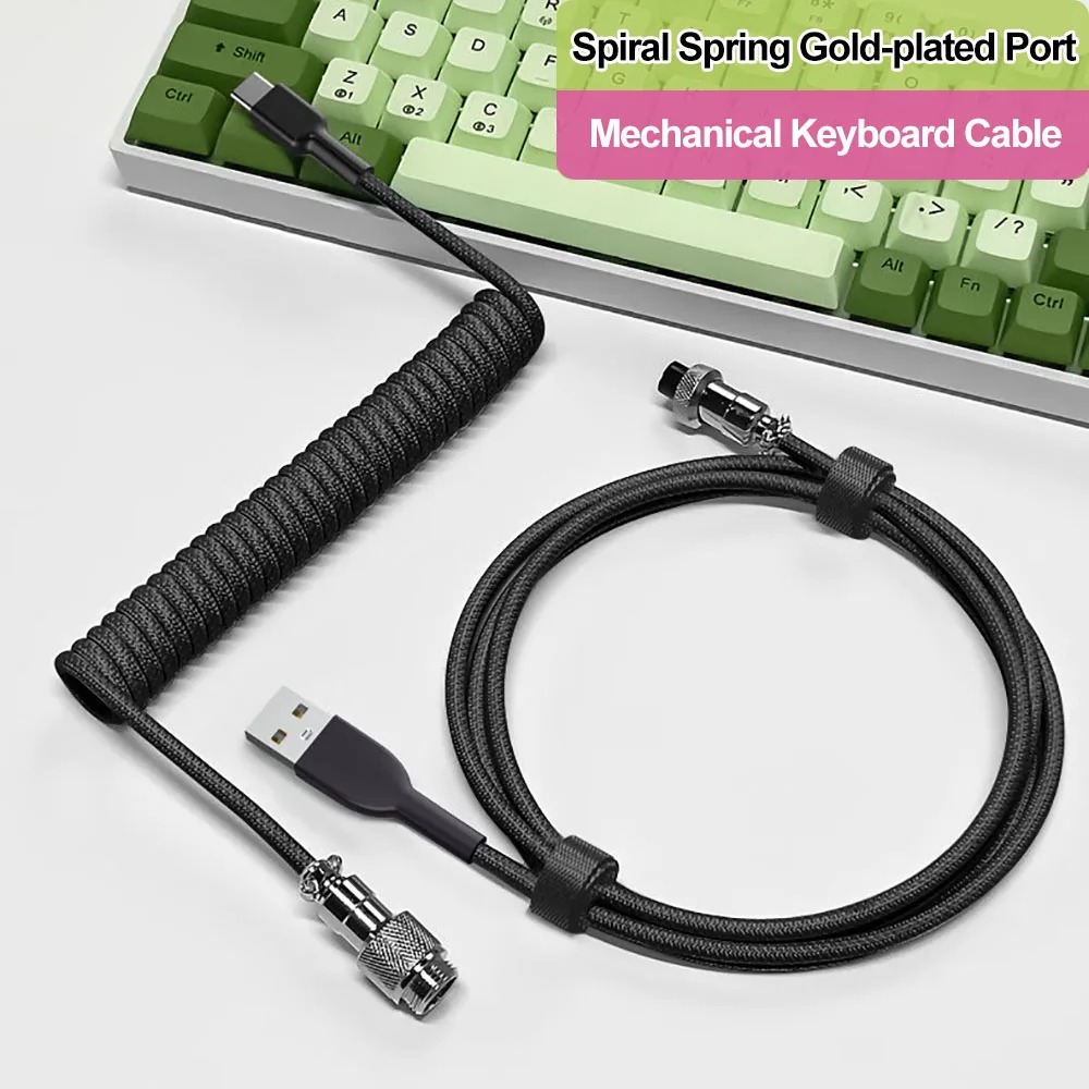Aviator Coiled Keyboard Cable, - Gaming Keyboard Types reseña y precio