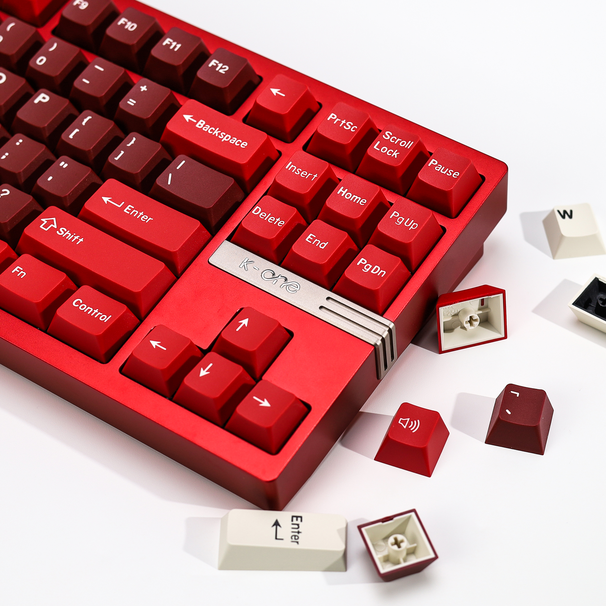 KBDiy GMK Jamon Keycap Red Ret - Gaming Keyboard No Number Pad reseña y precio