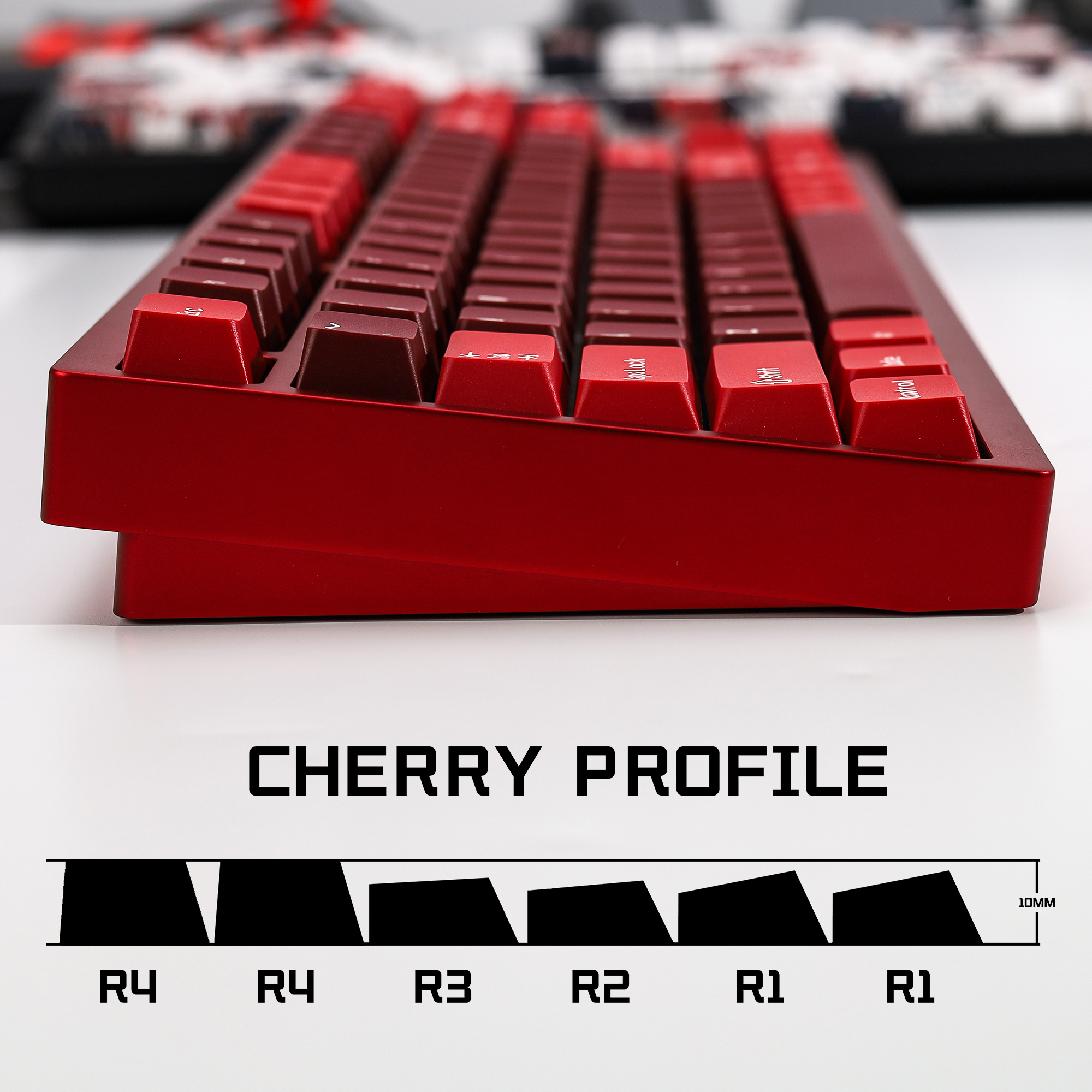 KBDiy GMK Jamon Keycap Red Ret - Gaming Keyboard No Number Pad reseña y precio