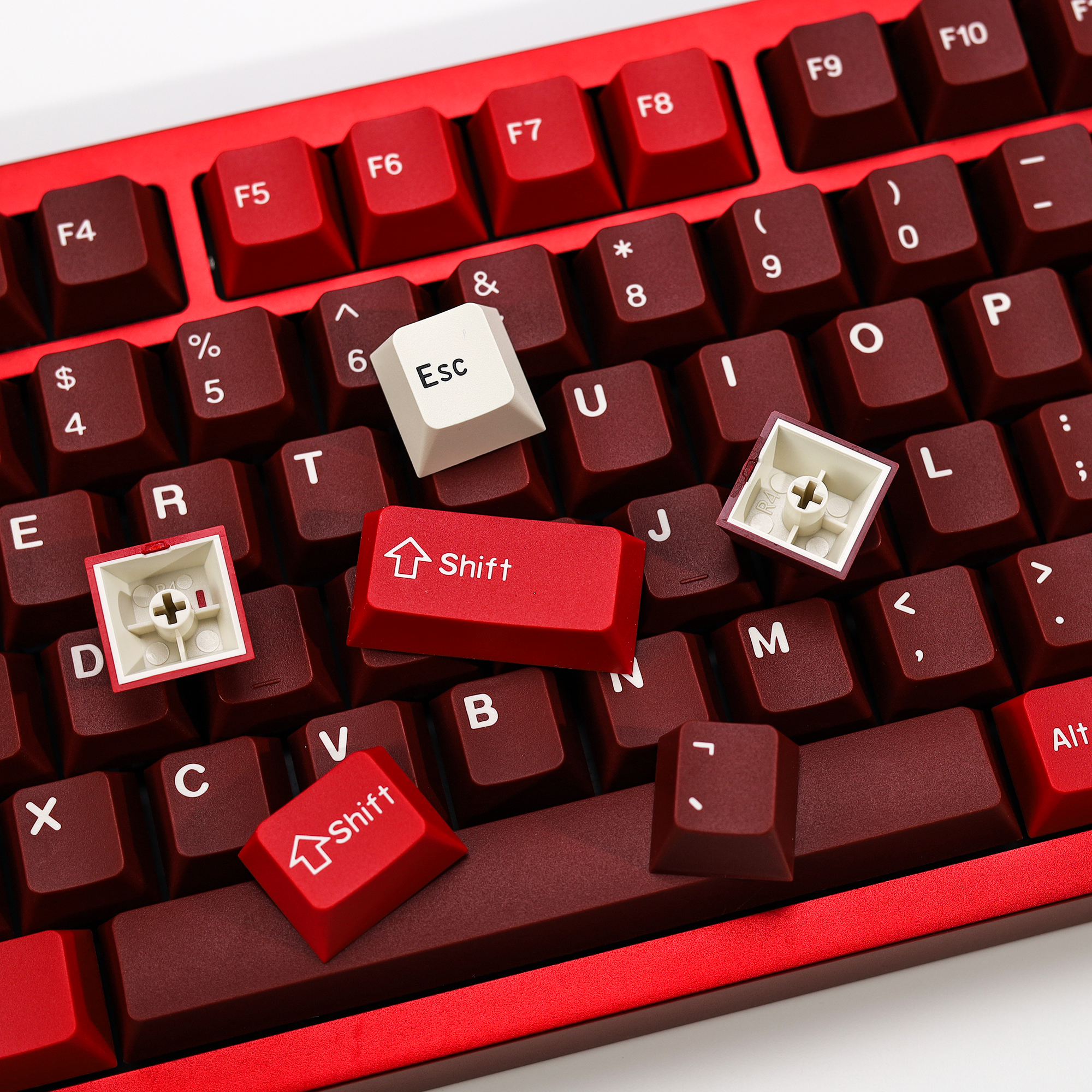 KBDiy GMK Jamon Keycap Red Ret - Gaming Keyboard No Number Pad reseña y precio