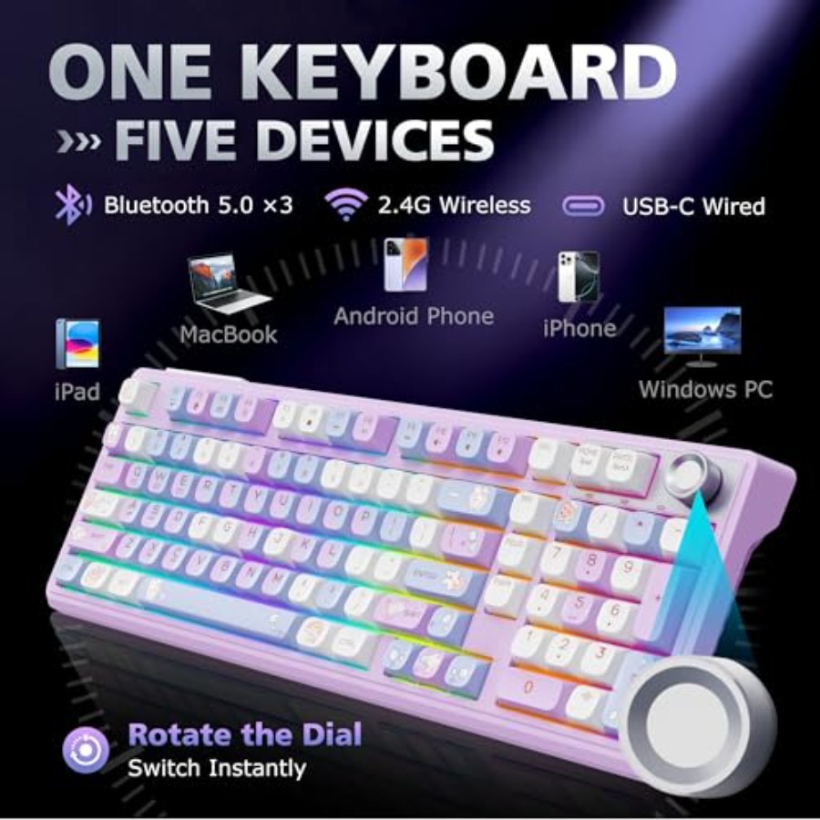 Gaming keyboard with number pa - Gaming Keyboard Thocky reseña y precio
