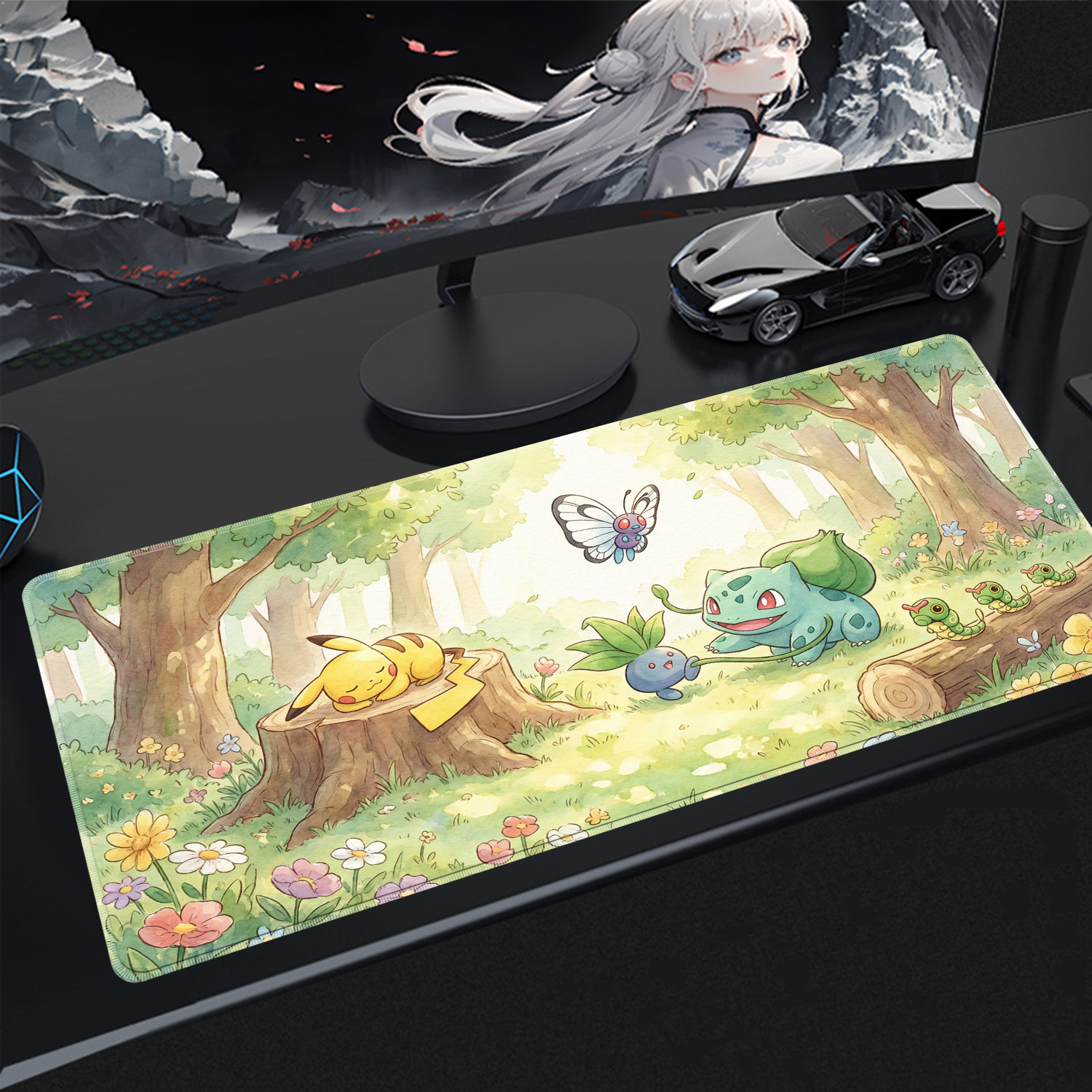 Kawaii Mouse Pad Gaming PC Acc - Gaming Keyboard He reseña y precio
