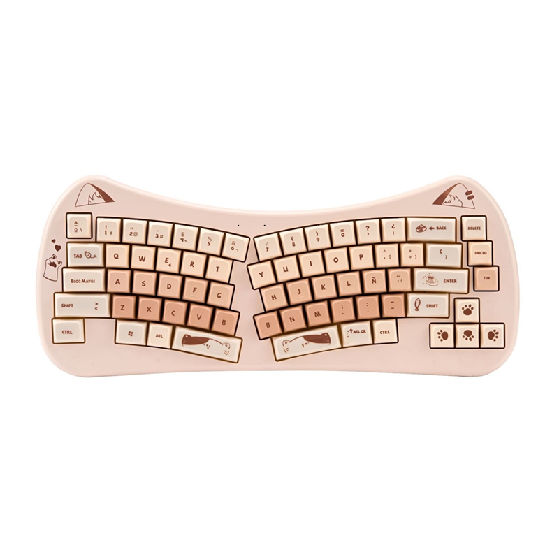 68 Key Cat Ear Mechanical Keyb - Gaming Keyboard Mouse Wireless reseña y precio