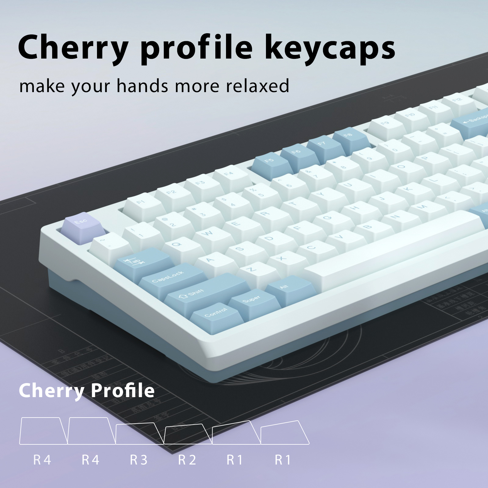 KBDiy GMK Illusion Keycap Cher - Gaming Keyboard No Number Pad reseña y precio