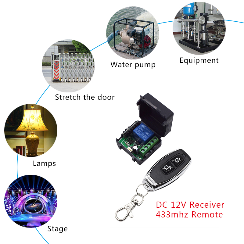 433 MHz DC 12V 24V 1 Channel W - Switch Opener Tool reseña y precio