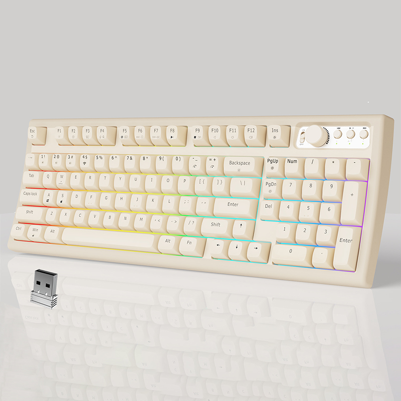 EWEADN V97 Cute Creamy Keyboar - Gaming Keyboard That Is Quiet reseña y precio