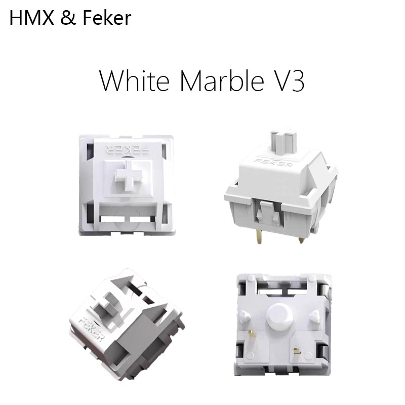 HMX Feker White Marble V3 Hot  - Gaming Keyboard Mini Mechanical reseña y precio