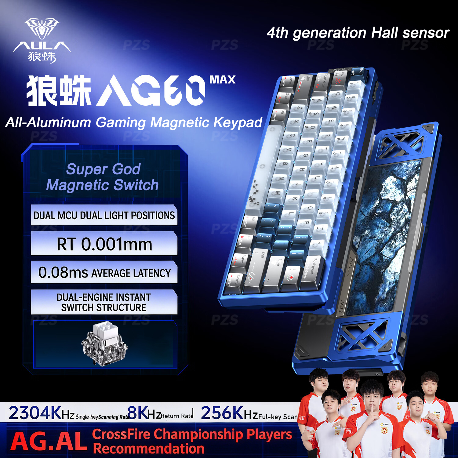 AULA AG60 Pro MAX Wired Mechan - Gaming Keyboard Hall Effect Switches reseña y precio