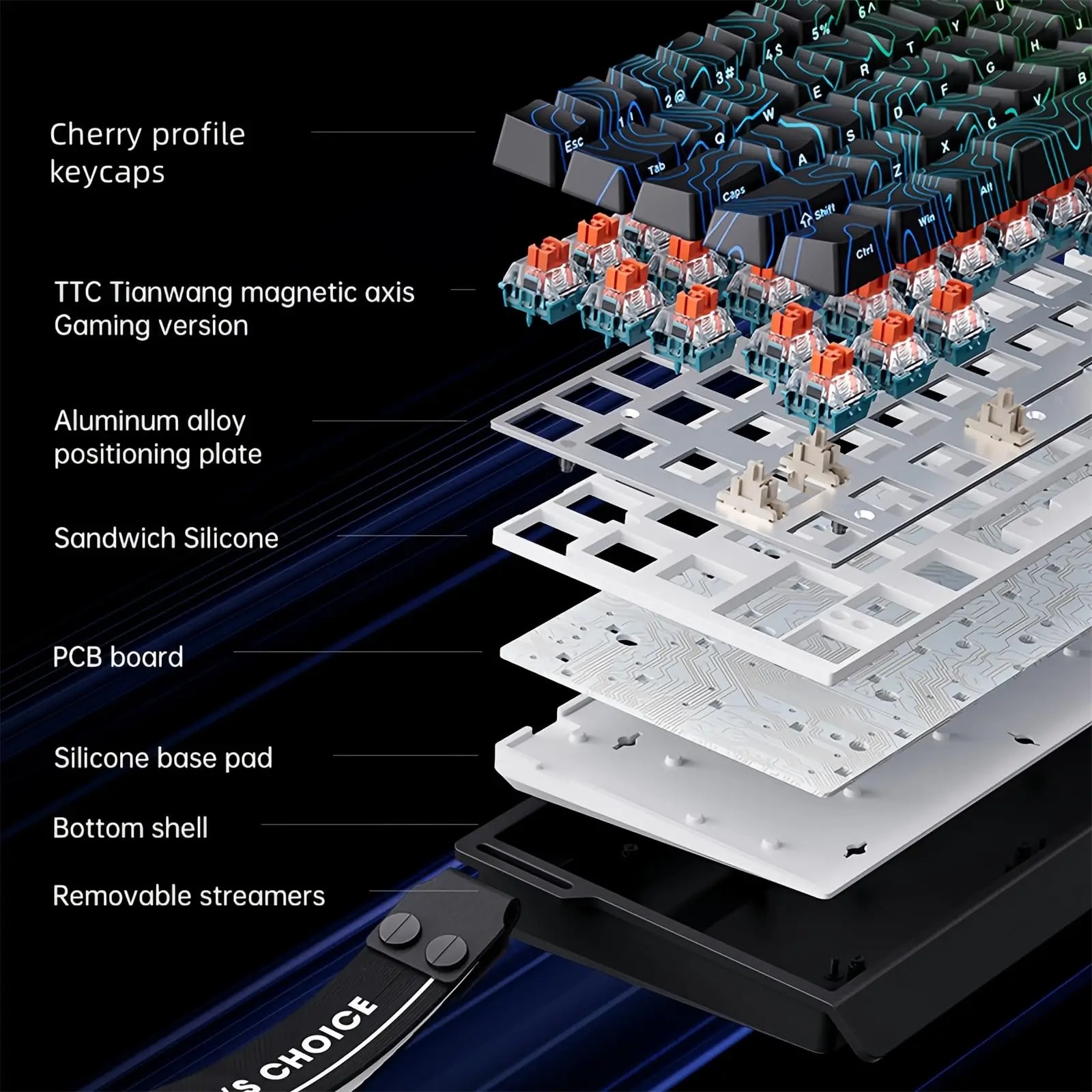 MCHOSE ACE 68 Magnetic Switch  - Gaming Keyboard Hall Effect Switches reseña y precio