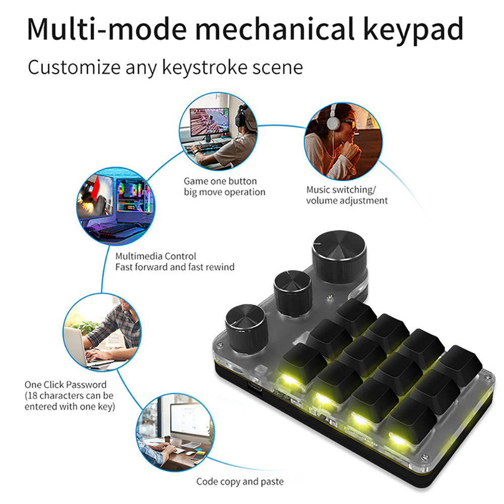 Bluetooth Programming Macro Cu - Gaming Keyboard Mini Mechanical reseña y precio