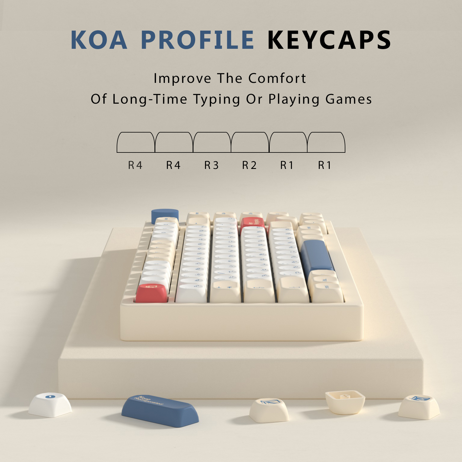 KBDiy GMK Soymilk Keycaps Retr - Gaming Keyboard No Number Pad reseña y precio