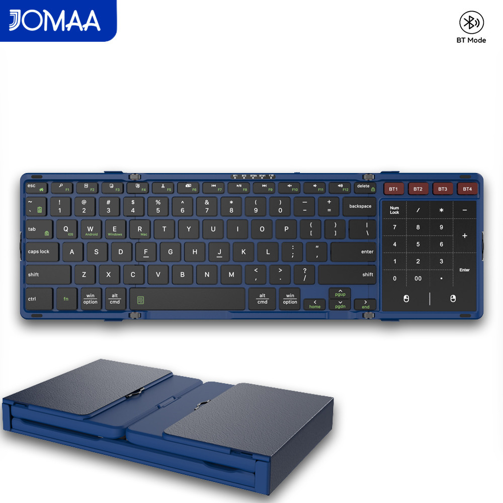 JOMAA Foldable Bluetooth Keybo - Gaming Keyboard No Number Pad reseña y precio