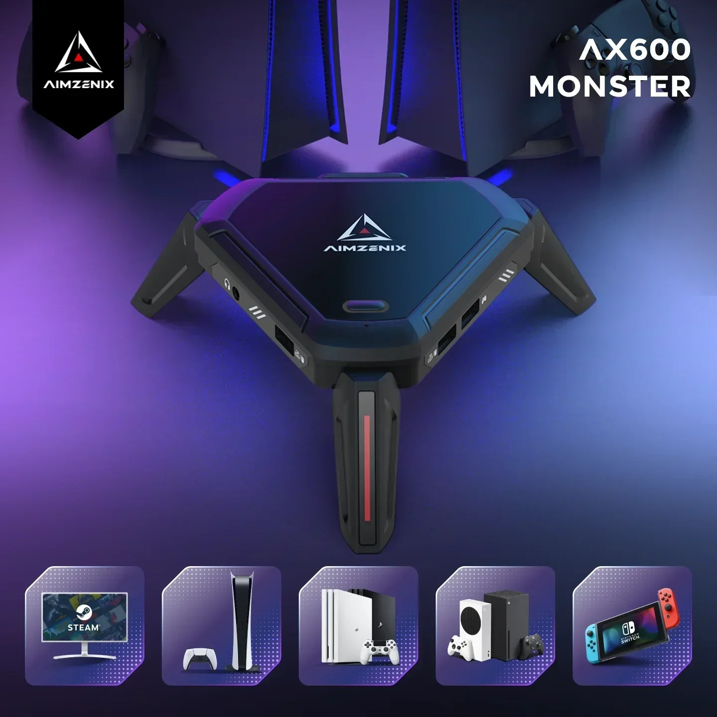 AIMZENIX AX600 MONSTER Pro Key - Gaming Keyboard And Mouse For Xbox reseña y precio