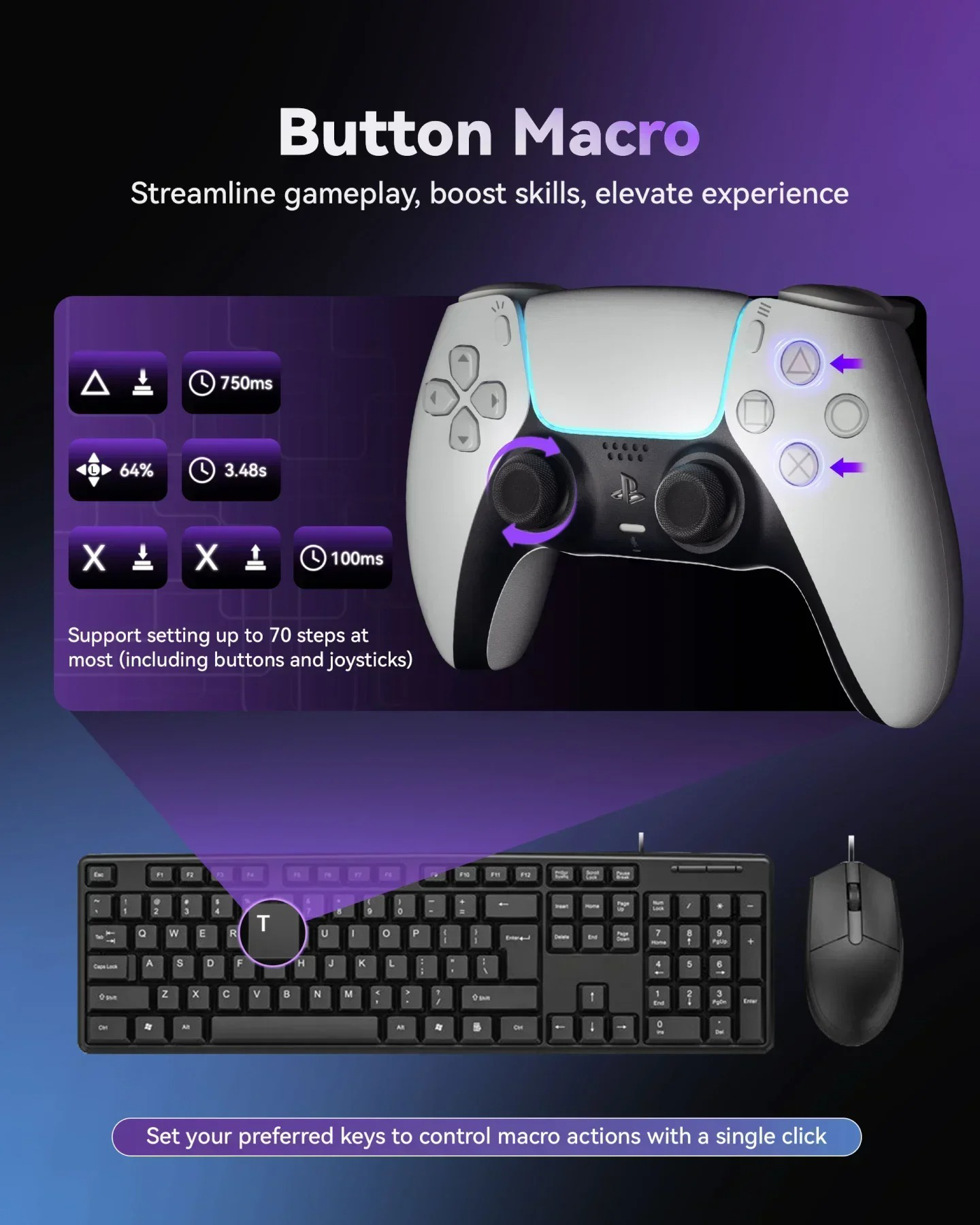 AIMZENIX AX600 MONSTER Pro Key - Gaming Keyboard And Mouse For Xbox reseña y precio