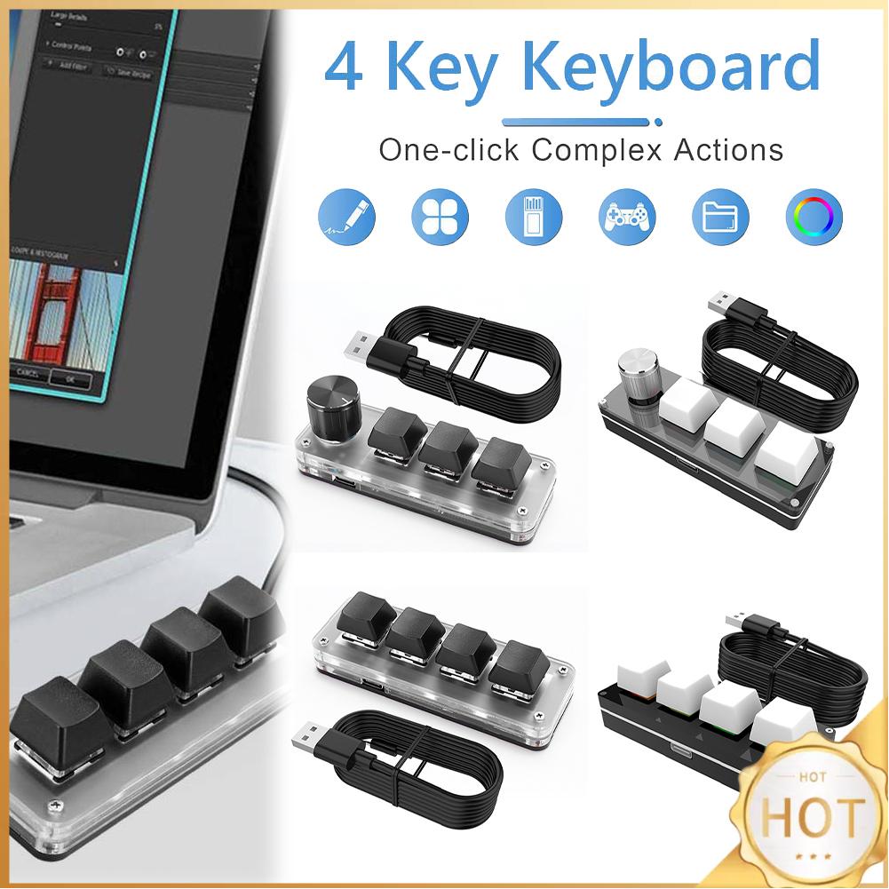 3 Key 1 Knob/4 Key One Handed  - Gaming Keyboard 1 Hand reseña y precio