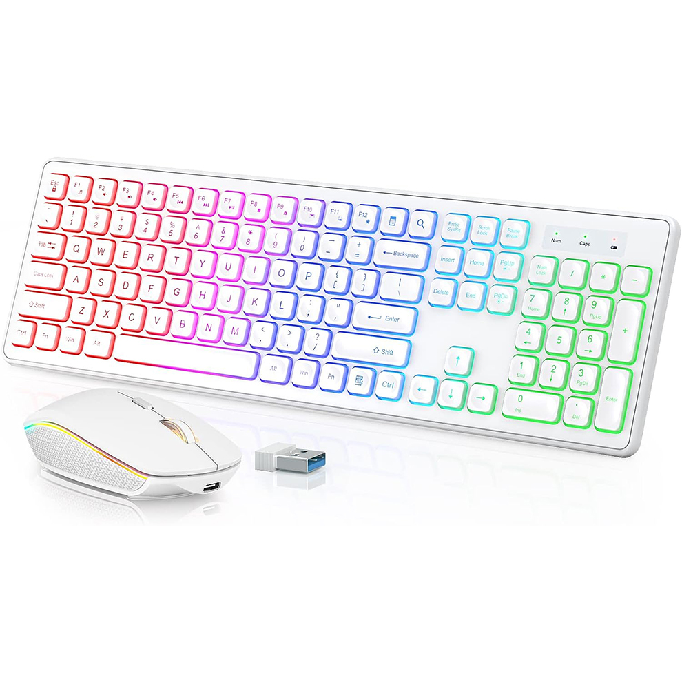 Backlit Wireless Keyboard and  - Gaming Keyboard That Is Quiet reseña y precio