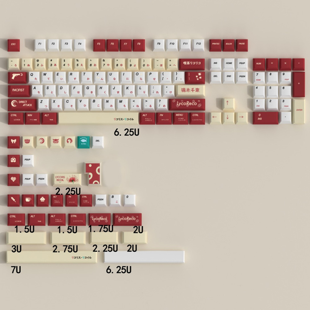 Lycoris Recoil Anime PBT Keyca - Gaming Keyboard Ergonomics reseña y precio