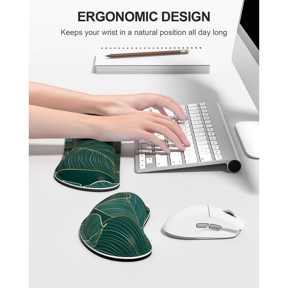 Ergonomic Memory Foam Wrist Re - Gaming Keyboard Ergonomics reseña y precio