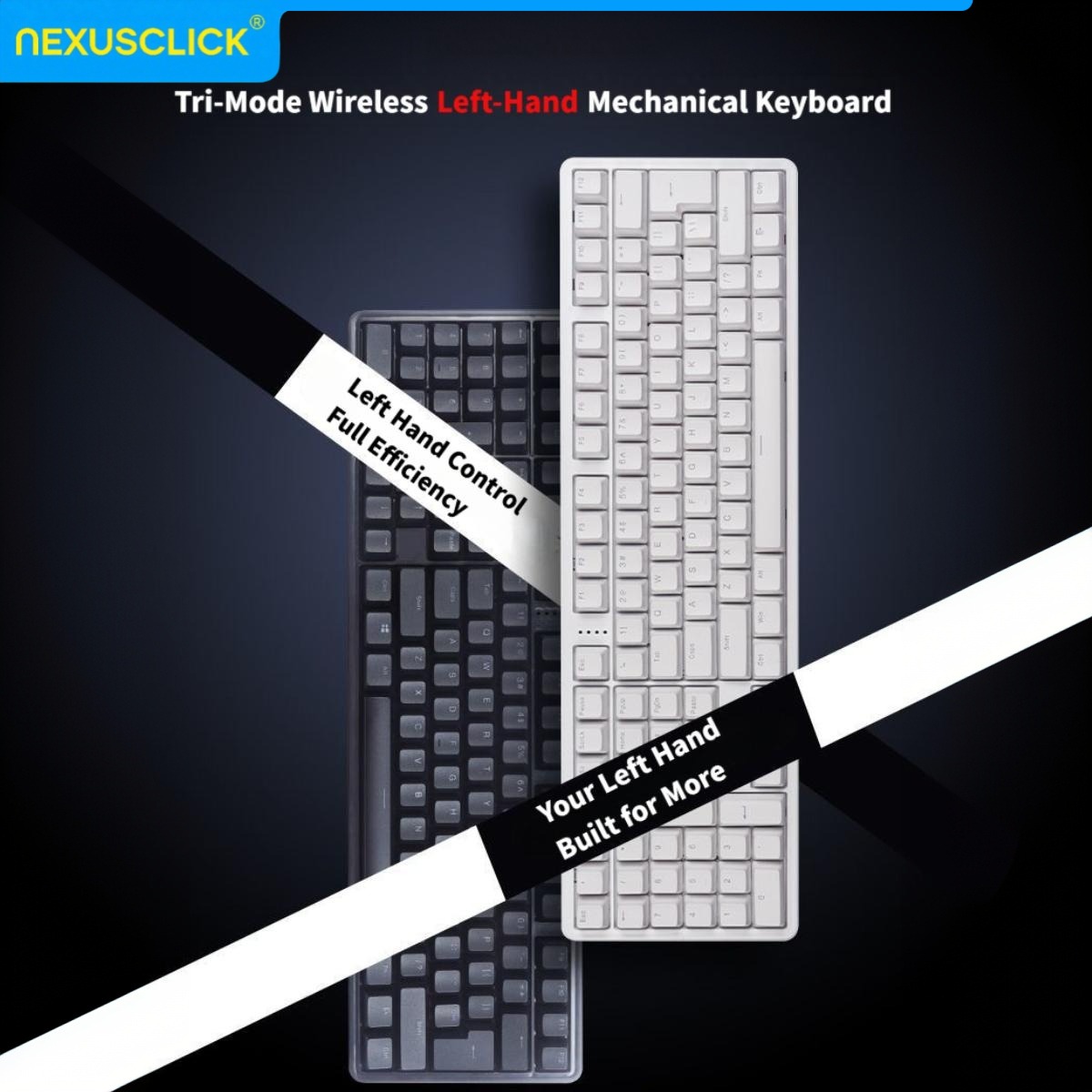 NexusClick Ergonomic Left Hand - Gaming Keyboard No Number Pad reseña y precio