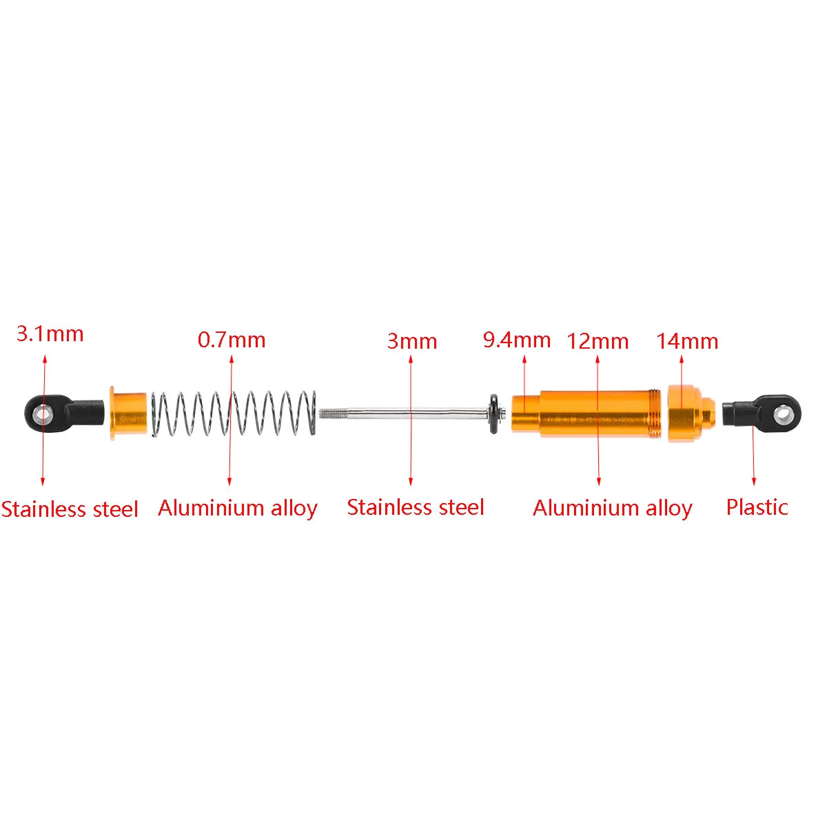 Aluminum Big Bore Shocks 75/85 - Stabilizer Screw In reseña y precio